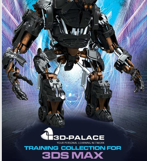 Original 3D Palace APU training artwork with a mechanical walking machine and Palace wordmark